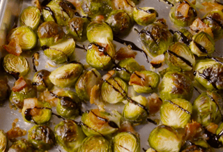 balsamic bacon brussels sprouts